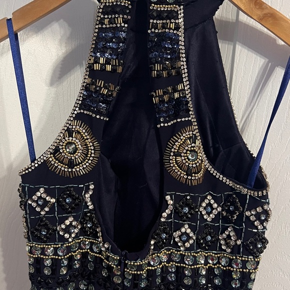 Beautiful prom dress (Navy Blue) - Picture 6 of 10